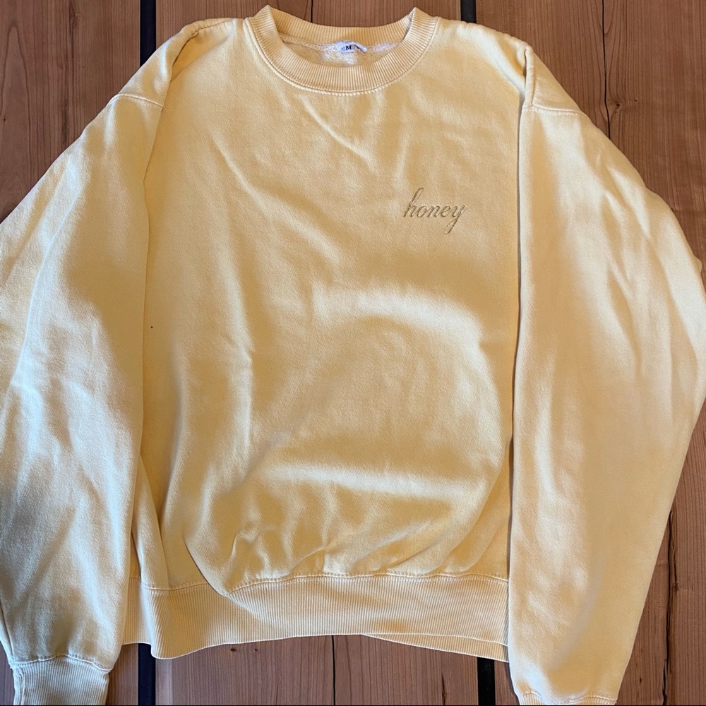 brandy melville honey sweatshirt